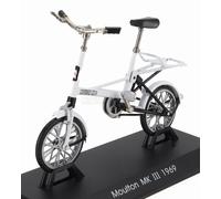 MODELLISMO STATICO BICICLETTA MOULTON MKIII BICYCLE 1969 BIANCO NERO SCALA 1/15