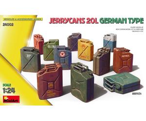MODELLISMO STATICO DIORAMI MINIART JERRYCANS 20L GERMAN TYPE KIT SCALA 1:24