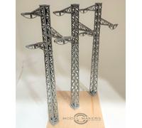 MODELLISTI 3D A1509-H0 - SET 3 TORRI ELETTRICHE 110 KV - 230 MM - NUOVO