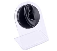 Modello 1:1 in silicone for orecchio, labbro, ombelico, naso, for display di gioielli, strumento didattico, agopuntura, parte del corpo umano(Black Right Ear)