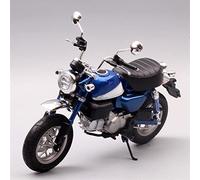 Modello 1:12 Per Honda Monkey125 Moto Gomma Pneumatico Metallo Plastica Modello Statico Giocattolo Regalo(Blue)