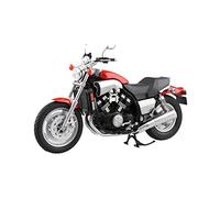 Modello 1:12 Per YAMAHA Vmax Moto Gomma Pneumatico Metallo Plastica Modello Statico Giocattolo Regalo(Red)