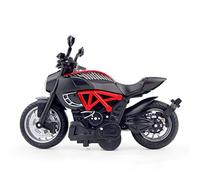 Modello 1:14 Per Ducati Modello Di Moto In Lega Luce E Suono Effetto Diecast Auto Giocattoli Ragazzi Collezione Regalo Compleanno(Red)