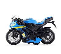 Modello 1:14 Per Kawasaki In Lega Modello Di Moto Luce E Suono Effetto Diecast Regalo Compleanno Per Giocattoli Auto(Blue)