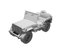 Modello 1945 Willys MB Jeep Forza Horizon Replica Scala Stampato 3D