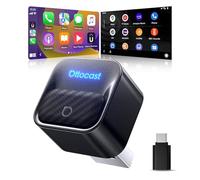 [Modello 2026] Ottocast Mini Core Adattatore CarPlay wireless & Android Auto, Cambio dispositivo con un clic, WiFi 6/BT 5.4, Connessione automatica in 5s, Plug & Play per il 98% di auto con CarPlay/AA