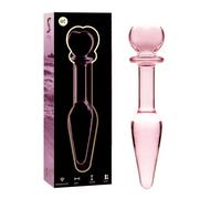 Modello 7 anal stecker borosilikatglas 13,5 x 3 cm rosa 1 St
