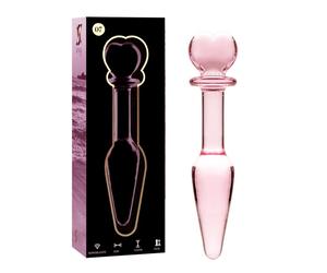 Modello 7 anal stecker borosilikatglas 13,5 x 3 cm rosa 1 St