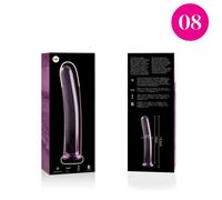 Modello 8 dildo borosilikatglas 14,5 x 2 cm rosa 1 St