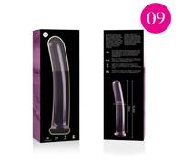 Modello 9 dildo borosilikatglas 15,5 x 2,5 cm rosa 1 St