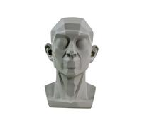 Modello a testa piatta per schizzi di ritratti giovani, piccole statue in | Materiale in resina gesso, strumento didattico per schizzi, set da 1 pezzo, caratteristiche dettagliate del viso