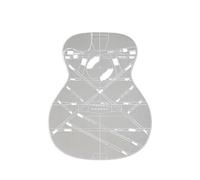 Modello Acrilico Trasparente Per Chitarra Acustica Da 40 Pollici, Modello In Acrilico Trasparente, Posizione Del Codice Del Foro Del Raggio Sonoro, Stampi Per Chitarra