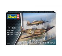 Modello aerei Supermarine Spitfire MkIa & Hawker Hurricane 1/144