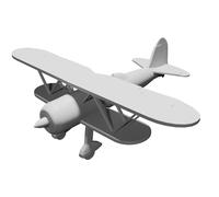 Modello Aereo Fiat CR.42 Falco Scala 1/100 Replica Display Stampato 3D