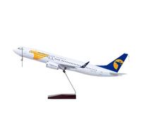 modello aereo For il modello B737 della compagnia aerea mongola da 47 cm, modello di aeroplano giocattolo in resina pressofusa con luce LED modello di aereo di linea(Withlight)