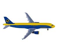 modello aereo For il modello in scala 1:400 dell'aereo della compagnia aerea ucraina A320 UR-DAI, modello in miniatura in metallo, replica pressofusa dell'aereo.
