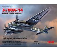Modello Aereo Ju 88A-14 WWII Bombardiere Tedesco ICM 48234 1/48 Modello Carro
