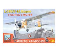 Modello Aereo L-20/DH-6 Beaver - Ela - Indocina - Kit Migliorato |Dora Wings|480