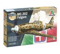 Modello Aereo Mc.202 Folgore Ww Ii Aces |italeri|1481| 1:72 Modello Carro Promo