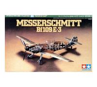 Modello Aereo Messerschmitt Bf 109 E-3 Tamiya 60750 1/72 Modello Carro Promo
