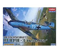 Modello Aereo Messerschmitt Bf109e-3 Heinz Bar Academy 12216 1/48 Modello C