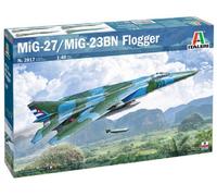 Modello Aereo MIG-27/MIG-23BN Flogger Italeri 2817 1/48 Modello Carro Promo