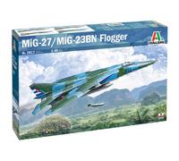 Modello Aereo MIG-27/MIG-23BN Flogger Italeri 2817 1/48 Modello Carro Promo