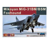 Modello Aereo Mikoyan Mig-31BM/BSM Foxhound Amk 88003 1/48 Modello Carro