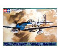 Modello Aereo North American P-51D Mustang 8ª Af Tamiya 61040 1/48 Modello