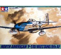 Modello Aereo North American P-51D Mustang 8ª Af Tamiya 61040 1/48 Modello