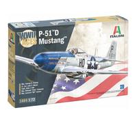 Modello Aereo P-51D Mustang Ww Ii Aces |italeri|1484| 1:72 Modello Carro Promo