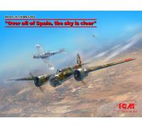 Modello Aereo "Sopra Tutta La Spagna, Il Cielo È Sereno" Icm Ds7202 1/72 Modello