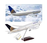 Modello aereo spaventoso scala 1:130 United B787 Airlines, aereo lega esina alta qualità pressofusa con controllo leggero sonoro, con kit 10 strumenti for pulizia delle(With light)