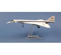 Modello Aereo TUPOLEV Aeroflot TU-144D CCCP-77112 In 1/200 Muso E Piani Canard