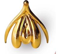 Modello anatomico 3D del clitoride femminile, modello anatomico educativo premium del clitoride, sussidi didattici ginecologici sui genitali femminili, for lo studio dell'educazione(Gold)