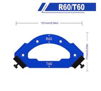 Modello angolare per la lavorazione del legno progettato per tagliare e posizion