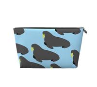 Modello animale tricheco, Borsa da toilette Borsa per trucco Borsa per cosmetici Borsa da toilette da viaggio portatile