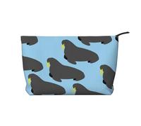 Modello animale tricheco, Borsa per cosmetici in velluto a coste Borsa per il trucco Borsa da viaggio portatile