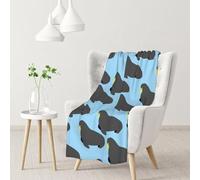 Modello animale tricheco,Coperta morbida, calda, anti-pilling, in flanella, peluche, 76 x 102 cm