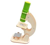 Modello assemblaggio del microscopio in legno, 1pcs | Set strutture scientifiche pratiche per dimostrazioni in progetti lezioni a casa