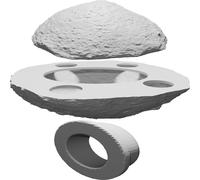 Modello Asteroide Bennu Stampato 3D Alta Risoluzione Dati NASA 1:2000