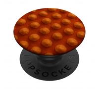 Modello astratto della sfera sollevata superficie del fungo arancione PopSockets PopGrip Adesivo