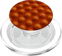 Modello astratto della sfera sollevata superficie del fungo arancione PopSockets PopGrip per MagSafe