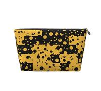 Modello astratto giallo nero, Borsa da toilette Borsa per trucco Borsa per cosmetici Borsa da toilette da viaggio portatile