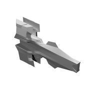 Modello Astronave Fighter PLA Class Fantascienza Monoposto Stampata 3D