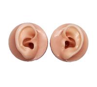 Modello auricolare in gomma 3D - Manichino auricolare in silicone morbido a grandezza naturale for studi di agopuntura e anatomia(1 Pair)