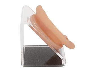 Modello Auricolare in Silicone per Pratica di Agopuntura - Orecchio Simulato Morbido con Supporto per Orecchini e Perforazione, Adatto Alla Pelle e Impermeabile