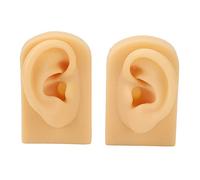 Modello auricolare in silicone Pratico del modello a orecchie 3D Agopuntura di addestramento Display Coppia di colori della pelle chiara
