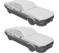 Modello Auto 1967 Ford Mustang Eleanor Replica Scala Stampato 3D Display
