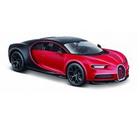 Bugatti Chiron Sport 2018 Nero Rosso Modellino Auto 1:24 Maisto